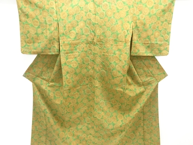 絵皿模様単衣小紋着物